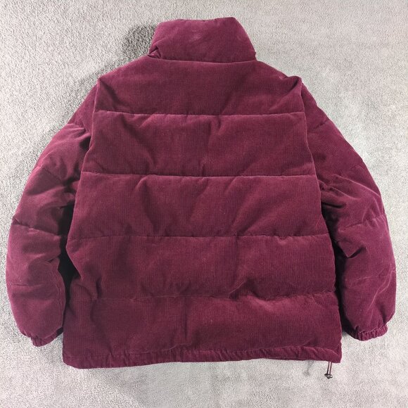 Levi’s Strauss Mens XL Corduroy Puffer Jacket Burgundy Maroon Winter - Picture 3 of 11